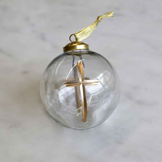 Cruix 4" Glass Ball Ornament