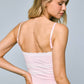 Pink Lace Trim Cami