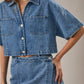 DENIM CROP SHIRT