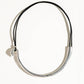 Verve White Platinum Plated Statement Choker: Silver