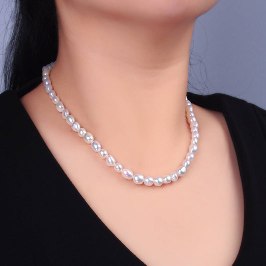14K Gold Filled White Freshwater Pearl Necklace