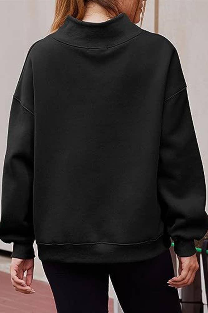 Mock Neck Sweatshirt