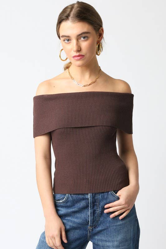 Veena Top Brown