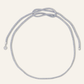 Silver Lurex Necklace Cord: No Charm
