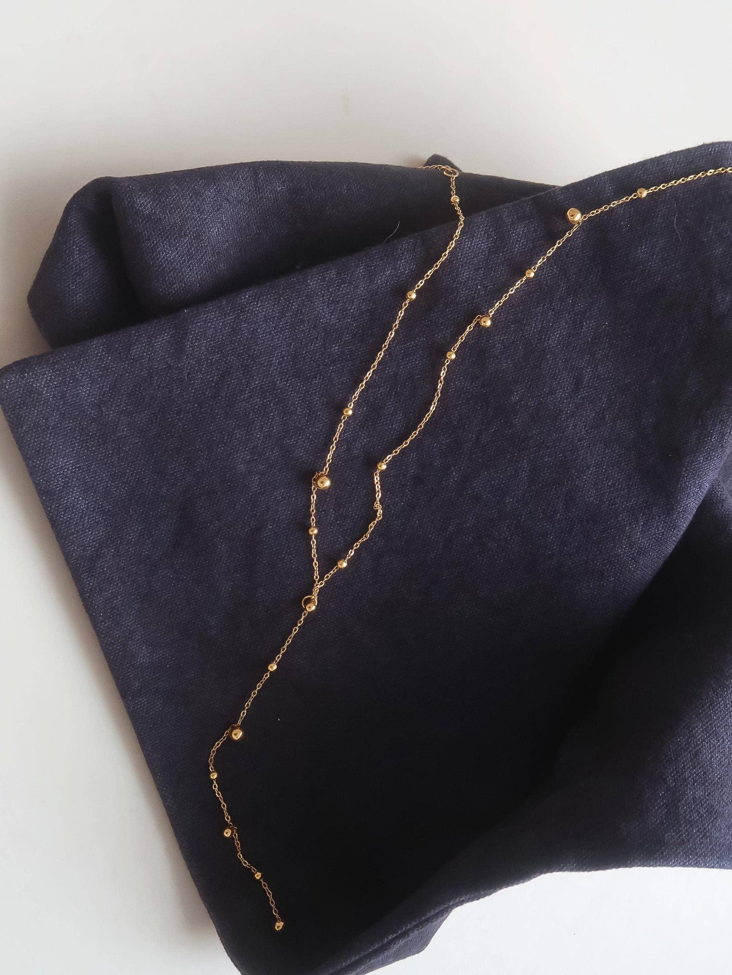 Brisse Dressy Beaded Y Lariat Necklace