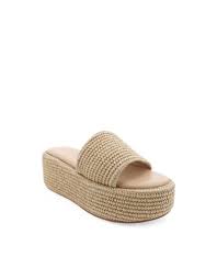Rattan Platform Sandal