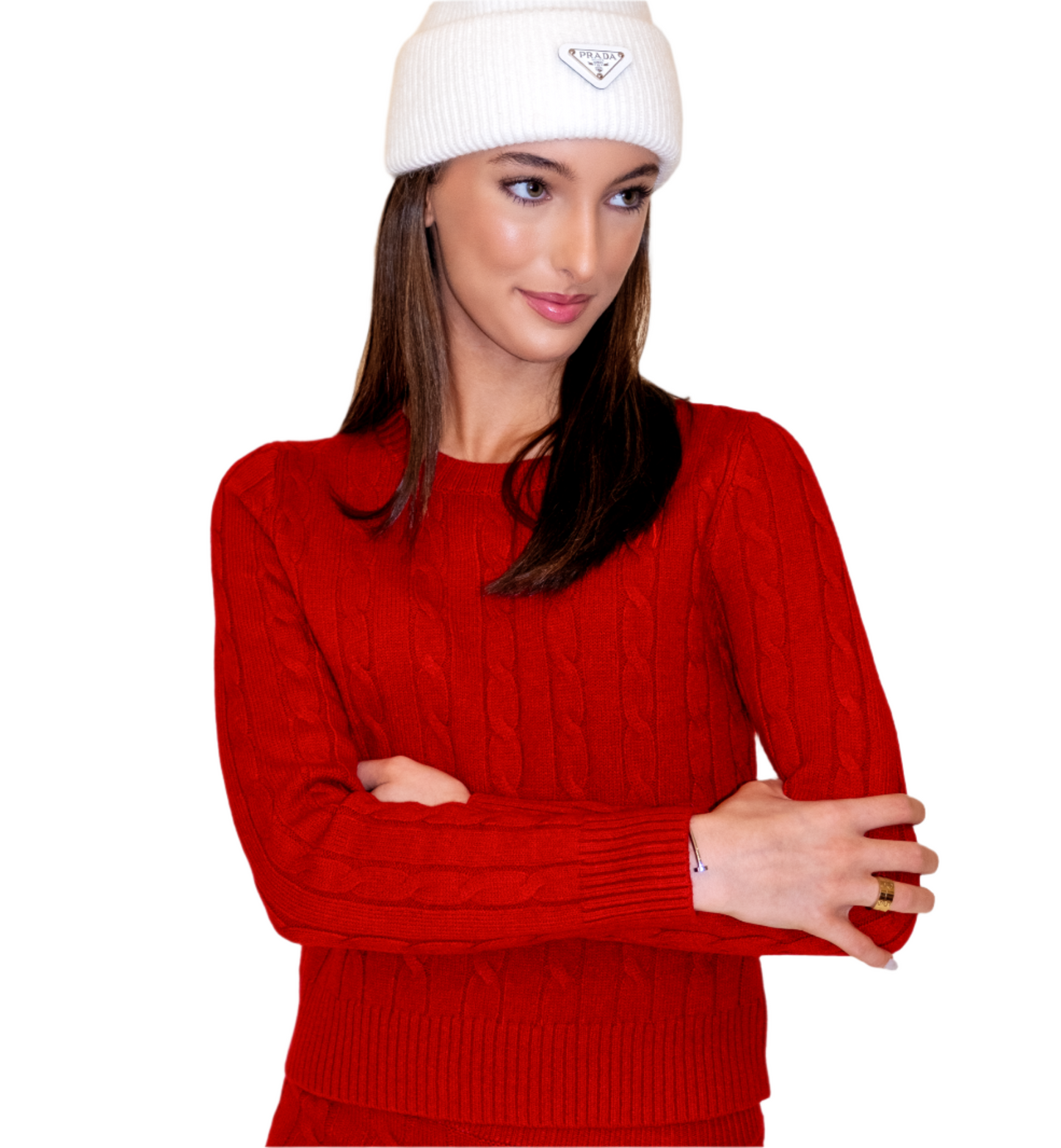 Preppy Cable Ribbed Sweater