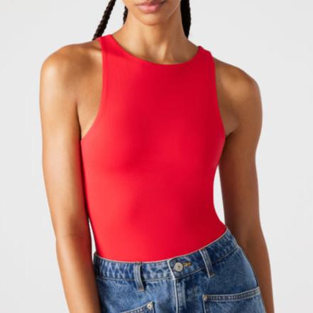 Sleeveless Crewneck Bodysuit