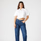 White Boxy Poplin Top