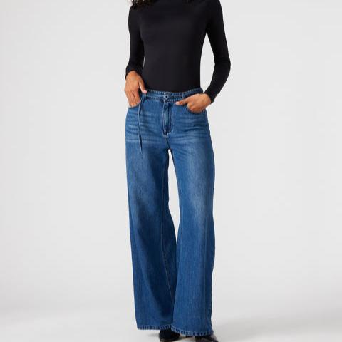 Dark Wash Wide Leg Jeans